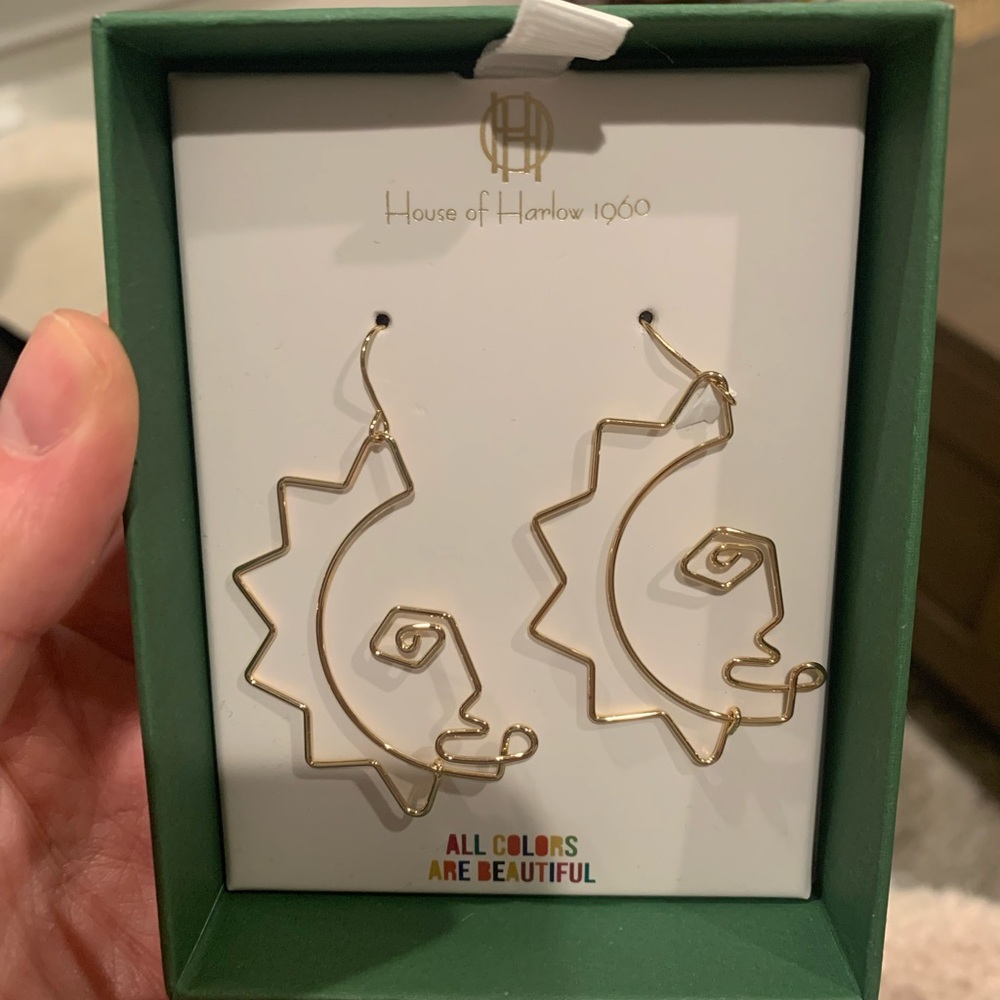 NWT House of Harlow 1960 Sun Earrings